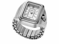 Fossil Uhr - Raquel Watch Ring Two-Hand Stainless Steel - Gr. unisize - in Silber -