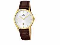 Festina Uhr - Classics Leather Watch Bracelet - Gr. unisize - in Gold - für Damen