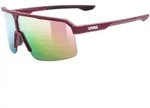 Uvex Ramp Sportbrille one size - burgundy matt/mirror rose