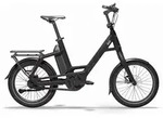 QiO Compact AP-8 R&uuml;cktrittnabe 545 Wh E-Kompaktrad 20" night black matt 48 cm