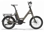QiO Compact AP-8 R&uuml;cktrittnabe 545 Wh E-Kompaktrad 20" dark olive matt 48 cm