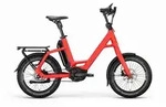 QiO EINS P-5 R&uuml;cktrittnabe 545 Wh E-Kompaktrad 20" imola red matt 48 cm