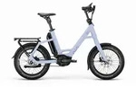 QiO EINS P-5 R&uuml;cktrittnabe 545 Wh E-Kompaktrad 20" sweet lavender matt 48 cm