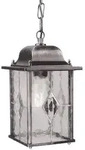 Elstead Lighting Wexford Kettenlaterne Aluminium/Glas Schwarz/Silber IP23 E27