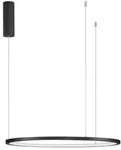 Nova Luce TARQUIN LED Pendelleuchte Schwarz 37W 3000K dimmbar 60cm