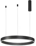 Nova Luce Motif LED Pendelleuchte Schwarz Aluminium Acryl 40W CCT dimmbar &Oslash;60cm