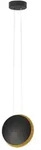 Nova Luce Shell LED Pendelleuchte 7W 3000K Schwarz / Gold