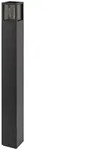 Deko-Light Pollerleuchte Facado II eckig get&ouml;nt 1000mm 1x E27 IP65 Dunkelgrau