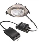Deko-Light LED Deckeneinbauleuchte Dione IP44 8,5W 800lm dimmbar 3000K Nickel