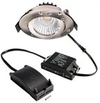 Deko-Light LED Deckeneinbauleuchte Dione IP44 8,5W 750lm dimmbar 2700K Nickel