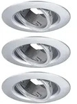 Paulmann 92110 Einbauleuchte 3er-Pack schwenkbar rund 90mm 30&deg; GU10 IP23 230V