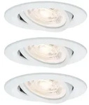 Paulmann 92416 LED Einbauleuchte Nova Plus GU10 Flat IP65 93mm 3x4,9W 3x550lm...