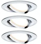 Paulmann 93880 LED Einbauleuchte Nova Plus Coin schwenkbar 50&deg; 3x6W 3x470lm...