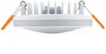 Heitronic LED Einbaustrahler Aurora 10W 830lm 3000 Kelvin Lichtkranz wei&szlig;