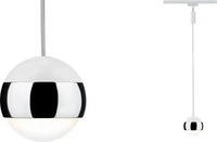 Paulmann 95458 URail Pendel Capsule II 439lm 6,3W 2700K dimmbar 230V Wei&szlig;/Chrom