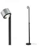 Paulmann 79717 LED Stehleuchte Aldan 2700K 740lm / 473lm 8,5W / 7W Schwarz/Alu