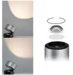 Paulmann 79718 LED Tischleuchte Aldan 2700K 200lm 3,5W Schwarz/Alu geb&uuml;rstet