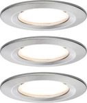 Paulmann 93458 LED Einbauleuchte Nova Coin Basisset starr IP44 rund 78mm Coin 3x6W