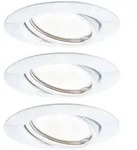 Paulmann 93423 LED Einbauleuchte Base Coin Basisset schwenkbar rund 20&deg; 3x5W 3x370lm