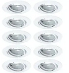 Paulmann 93400 Einbauleuchte Base Basisset schwenkbar rund 90mm 20&deg; 10x GU10 230V