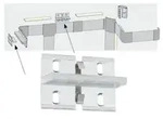 Paulmann 70275 LED Strip Profil Duo Montage-Set Fixture 4er Set Transparent