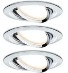 Paulmann 93452 LED Einbauleuchte Nova Coin Basisset schwenkbar rund 84mm 50&deg; Coin