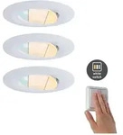 Paulmann 92999 LED Einbauleuchte Calla 3er-Set schwenkbar IP65 30&deg; 5,5W 400lm White