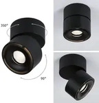 Paulmann 93371 LED Deckenleuchte Spircle 78mm 8W 550lm 230V 3000K Schwarz matt