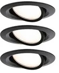 Paulmann 93080 LED Einbauleuchte Nova Plus Coin Basisset 84mm 50&deg; Coin 3x6W...