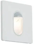 Paulmann 92923 LED Wandeinbauleuchte Wall eckig 78x35mm 1,1W 65lm 230V 2700K Wei&szlig;