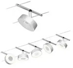 Paulmann 94475 CorDuo LED Seilsystem Circle Basisset 5x180lm 5x5W 3000K 230/12V Chrom