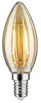 Paulmann LED Kerze Filament E14 24V 140lm 2W 1900K dimmbar Gold f&uuml;r Plug &...