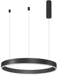 Nova Luce Motif LED Pendelleuchte Schwarz Aluminium Acryl 40W 3000K dimmbar &Oslash;60cm