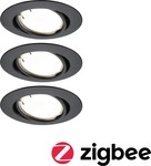 Paulmann 92465 LED Einbauleuchte Smart Home Zigbee Base Coin Basisset rund 90mm 20&deg;