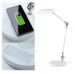 Paulmann 79884 LED Schreibtischleuchte Numis QI White Switch 1000lm 11W Wei&szlig;