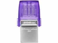Kingston DATATRAVELER® MICRODUO™ 3C 256GB USB-Stick (USB 3.2,...