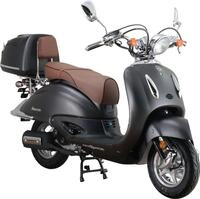 Alpha Motors Motorroller Retro Firenze, 50 ccm, 45 km/h, Euro 5, (mit Topcase),...