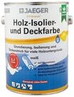 Jaegerlacke Wand- und Deckenfarbe 319 Kronen Holz-Isolierfarbe Deckfarbe 3in1 weiss,