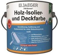 Jaegerlacke Wand- und Deckenfarbe 319 Kronen Holz-Isolierfarbe Deckfarbe 3in1...