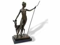 Aubaho Skulptur Bronzefigur Diana Göttin derJagd Bronze Skulptur nach McCartan