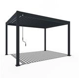 Weide Pergola Classic Pavillon Terrassen&uuml;berdachung Aluminium 3 x 4 M...