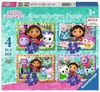 Ravensburger Puzzle PUZZLE 4 IN BOX GABBYS HAUS 03143 RAVENSBURGER, Puzzleteile
