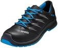 Sicherheitsschuh UVEX "2 trend Halbschuh" Gr. 38, schwarz (schwarz, blau), 38,