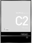 nielsen Bilderrahmen Aluminium Bilderrahmen C2 mit Echtglas, (1 St) schwarz 50...