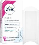Veet Kaltwachsstreifen Pure f&uuml;r Haarentfernung, 20 St., an K&ouml;rper, Arme &...