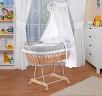 Waldin Stubenwagen Waldin Baby Stubenwagen-Set mit Ausstattung,XXL