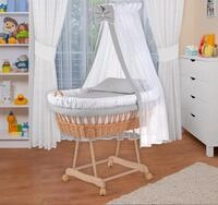 Waldin Stubenwagen Waldin Baby Stubenwagen-Set mit Ausstattung,XXL