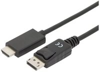 Digitus DisplayPort Adapterkabel, DP - HDMI Typ A, 2m, 4K@60Hz AK-340303-020-S