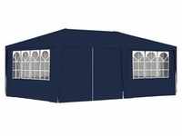 vidaXL Pavillon Profi-Partyzelt mit Seitenwänden 4×6 m Blau 90 g/m²