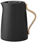 Stelton Isolierkanne Emma Teeisolierkanne Mattschwarz 1000 ml, 1 l